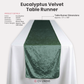 Velvet Table Runner Eucalyptus infographic
