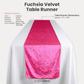 Velvet Table Runner - Fuchsia - CV Linens