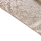 Velvet Table Runner Taupe serged edge finish