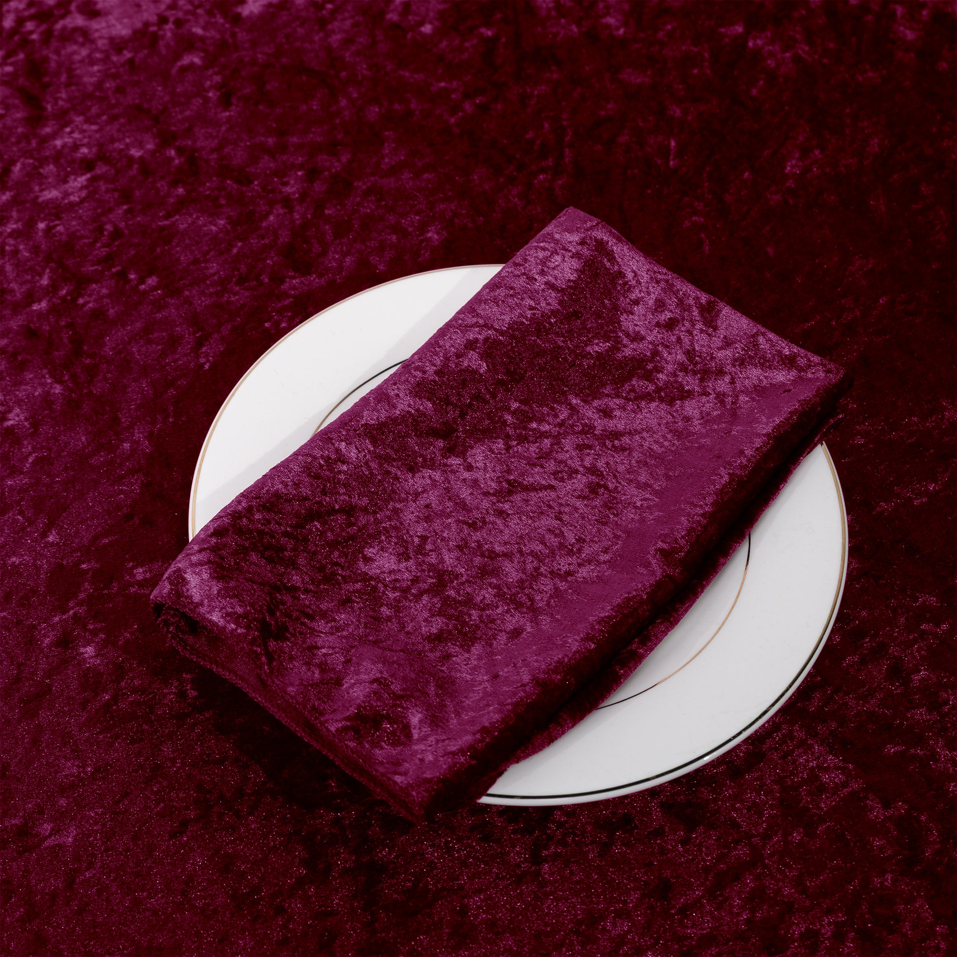 Velvet 20"x20" Linen Napkin - Cabernet
