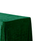 Velvet 90”x132” Rectangular Tablecloth - Forest Green