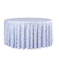 Vintage Lace Print Scuba Round Tablecloth Dusty Blue/White - CV Linens