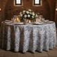 intimate indoor setup with Vintage Mediterranean 120" Round Tablecloth