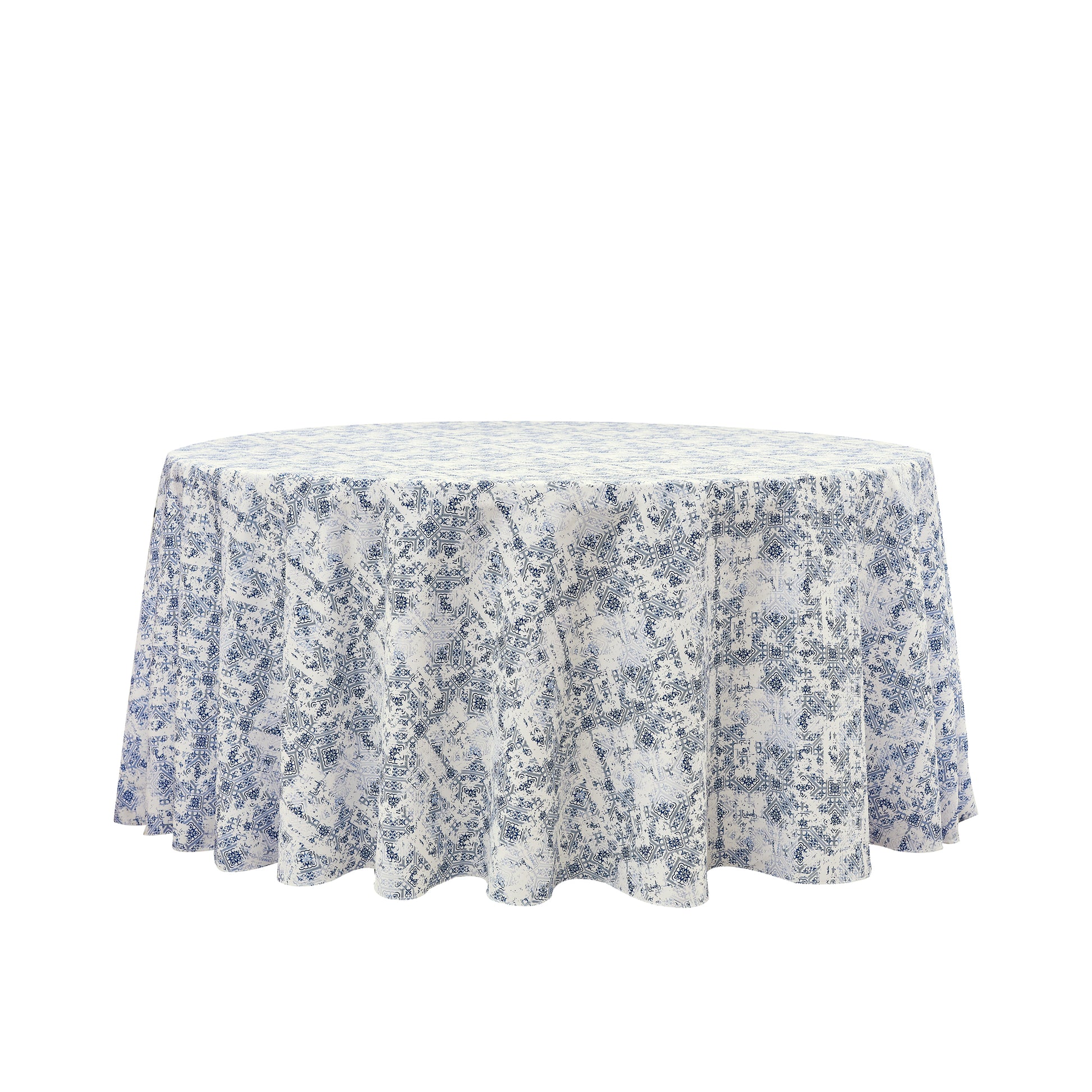 Vintage Mediterranean 132" Round Tablecloth