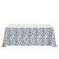 Vintage Mediterranean Print Rectangular Tablecloth 108"x156" full view