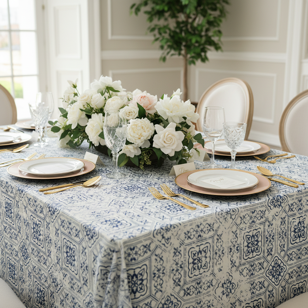 Vintage Mediterranean Rectangular 90