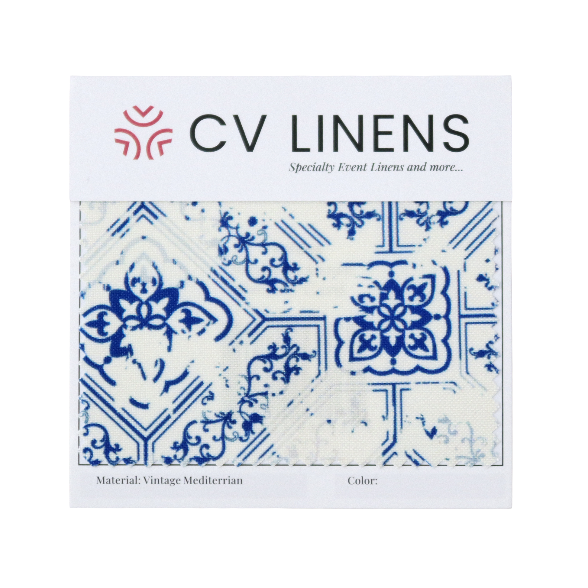 Vintage Mediterranean Swatch Card
