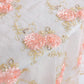 Vintage Veil Embroidery Blush/Rose Gold fabric