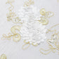 Vintage Veil Embroidery Gold/Ivory fabric
