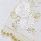 Vintage Veil Embroidery Table Runner Gold/Ivory