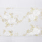 Vintage Veil Embroidery Table Runner Gold/Ivory top view