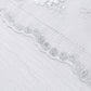 Vintage Veil Embroidery Table Runner White edge close up