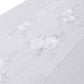 Vintage Veil Embroidery Table Runner White top view