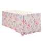 Watercolor Floral Print Rectangular Tablecloth 108"x156" Pink angled view
