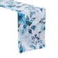 Watercolor Floral Table Runner Blue - CV Linens