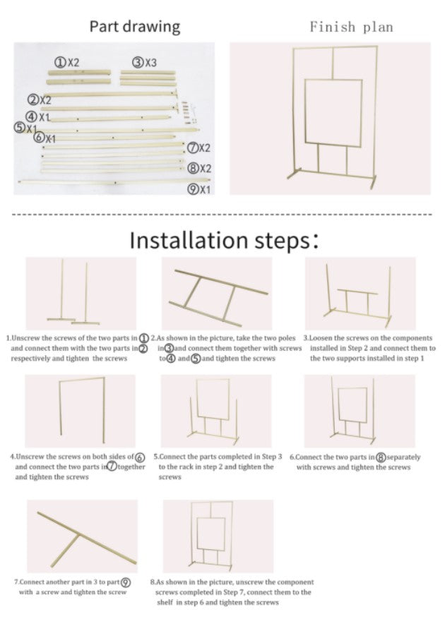 How to make a wedding backdrop frame | Honestweddingadvice.com