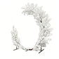 White Cherry Blossom Crescent Arch Backdrop angled view
