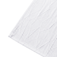 Embossed Geometric Jacquard Table Runner White corner close up showing hemmed finish