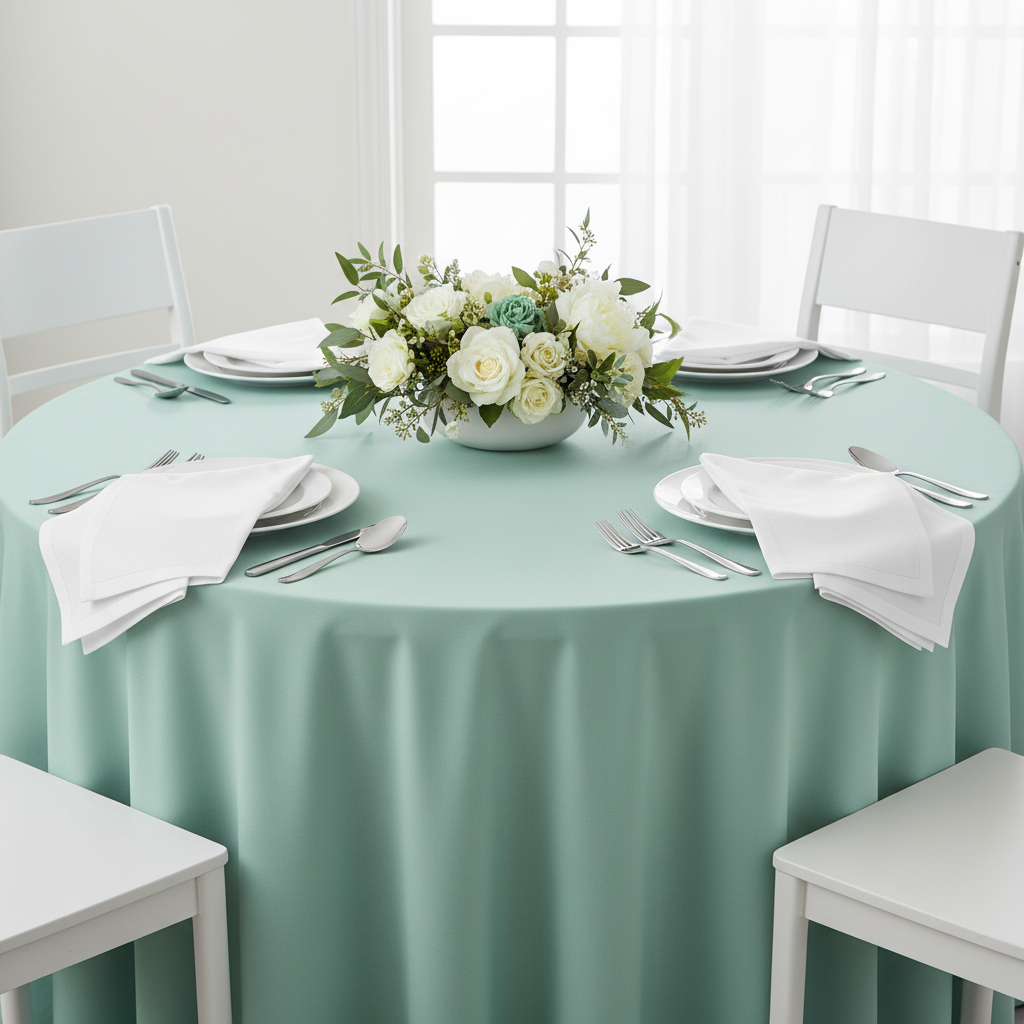 White Hemstitch Linen Napkins 20"x20" (Set of 4)