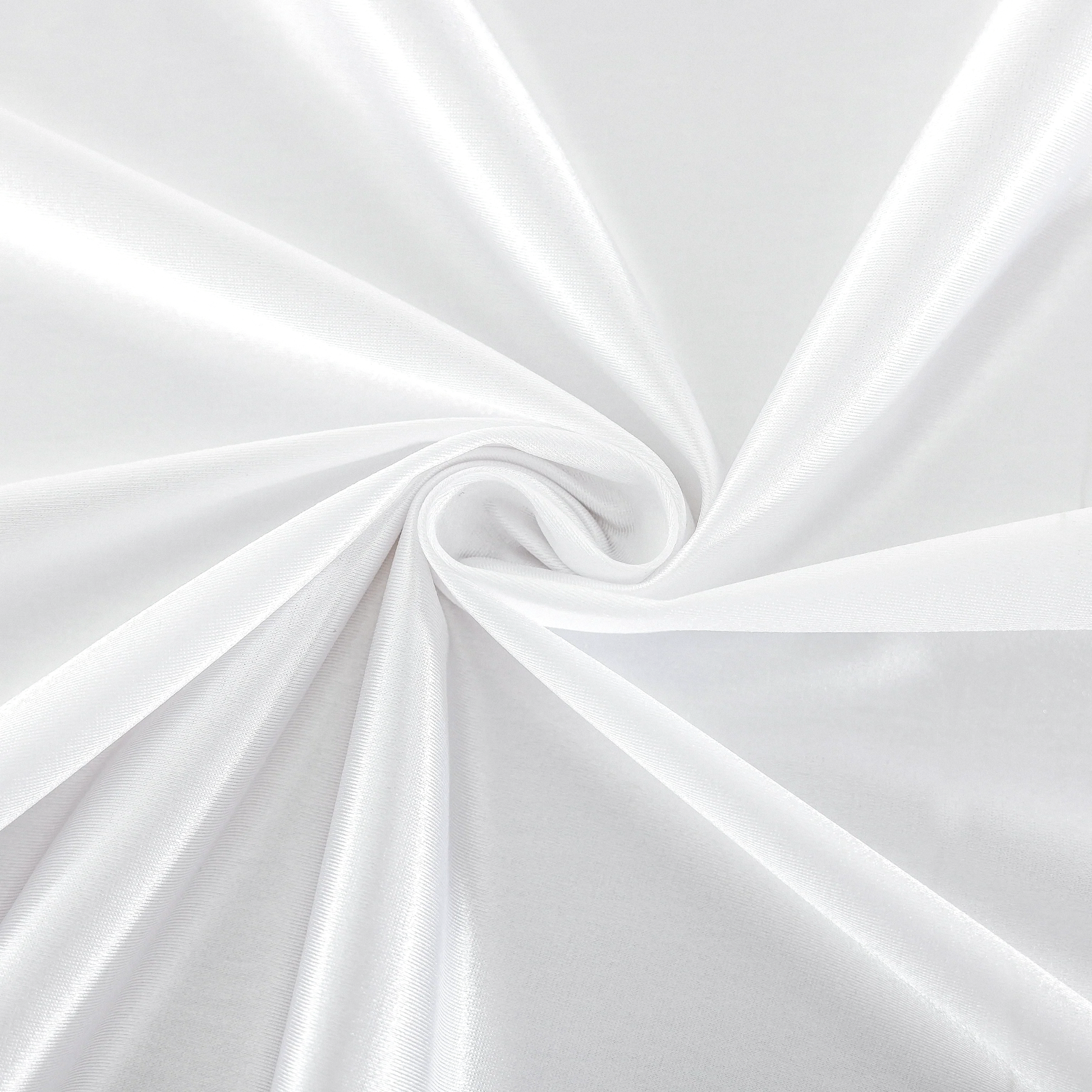 White Premium Satin (Wrinkle-Resistant) fabric