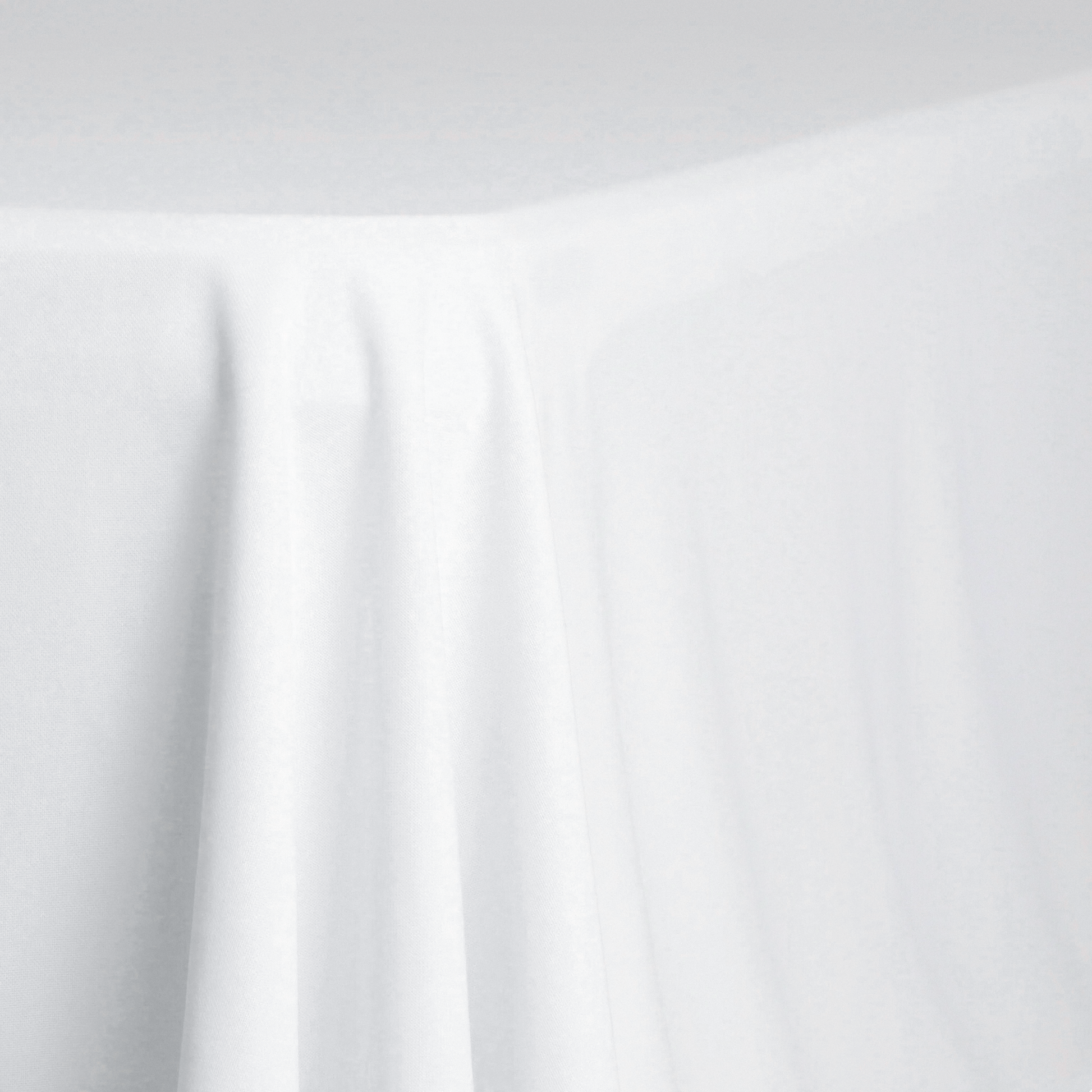 Scuba King 108"x156" Rectangular Tablecloth White close up