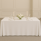 White King size polyester tablecloth 108"x156"