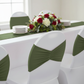Ruffled Spandex Chair Band Willow Green - CV Linens