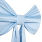 XL Giant Fabric Bow for Backdrop Baby Blue close up