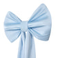 XL Giant Fabric Bow for Backdrop Baby Blue angled view