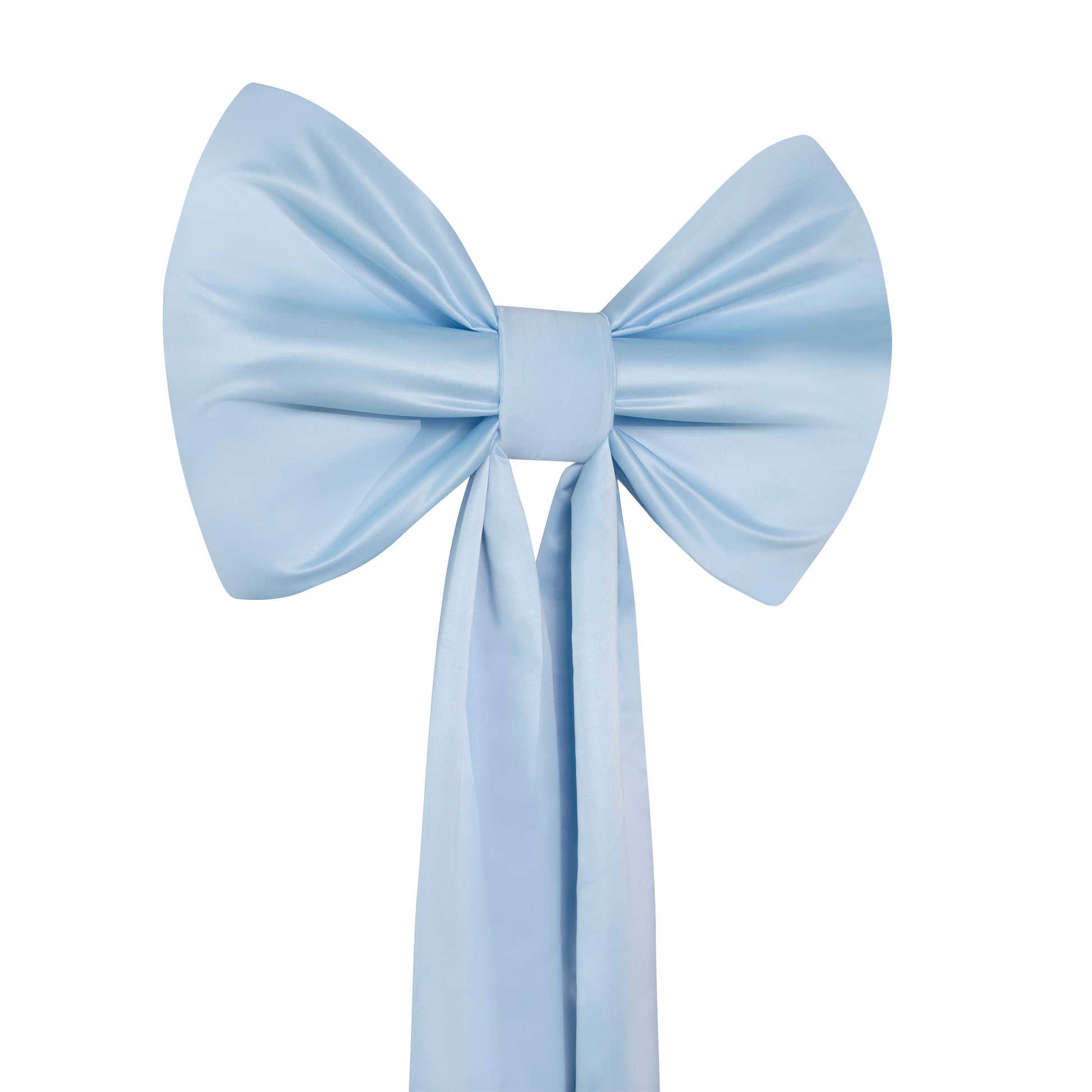 XL Giant Fabric Bow for Backdrop - Baby Blue full view of bow