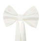 XL Giant Fabric Bow for Backdrop Ivory front view