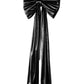 XL Giant Fabric Bow for Backdrop - Metallic Black - CV Linens