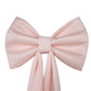 XL Giant Fabric Bow for Backdrop Pastel Pink close up