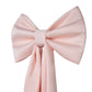XL Giant Fabric Bow for Backdrop Pastel Pink angled view