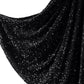 XL Sequin Velvet Giant Fabric Bow for Backdrop - Black - Tails