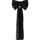 XL Sequin Velvet Giant Fabric Bow for Backdrop - Black