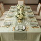 Accordion Crinkle Taffeta 90"x156" Rectangular Tablecloth - Sage Green.