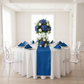 Accordion Crinkle Taffeta Napkin 20"x20" - Royal Blue.
