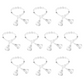 10 pc/pk Acrylic Crystal Beads Napkin Ring Strand