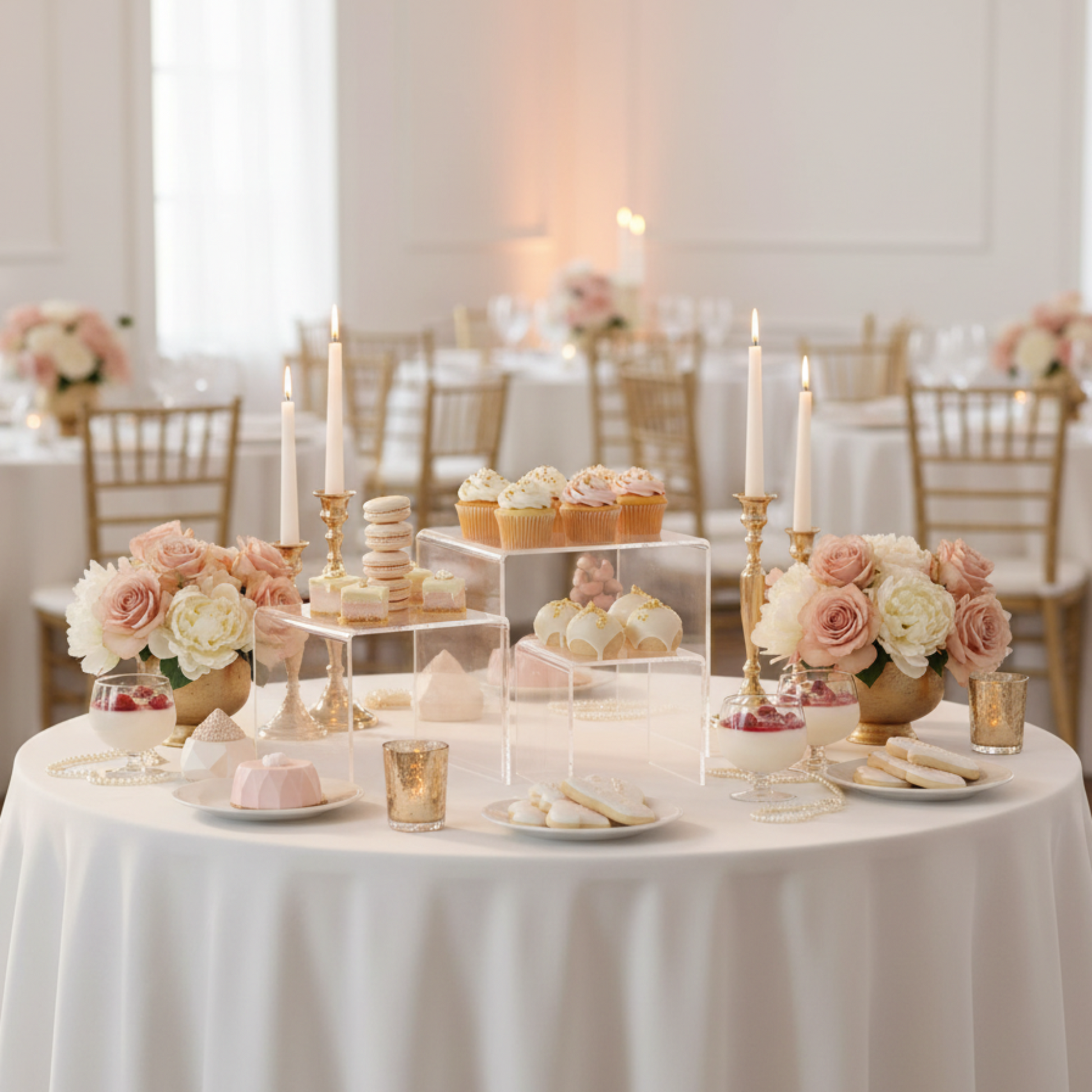 Acrylic Riser Baby/Bridal Shower Sweet Table