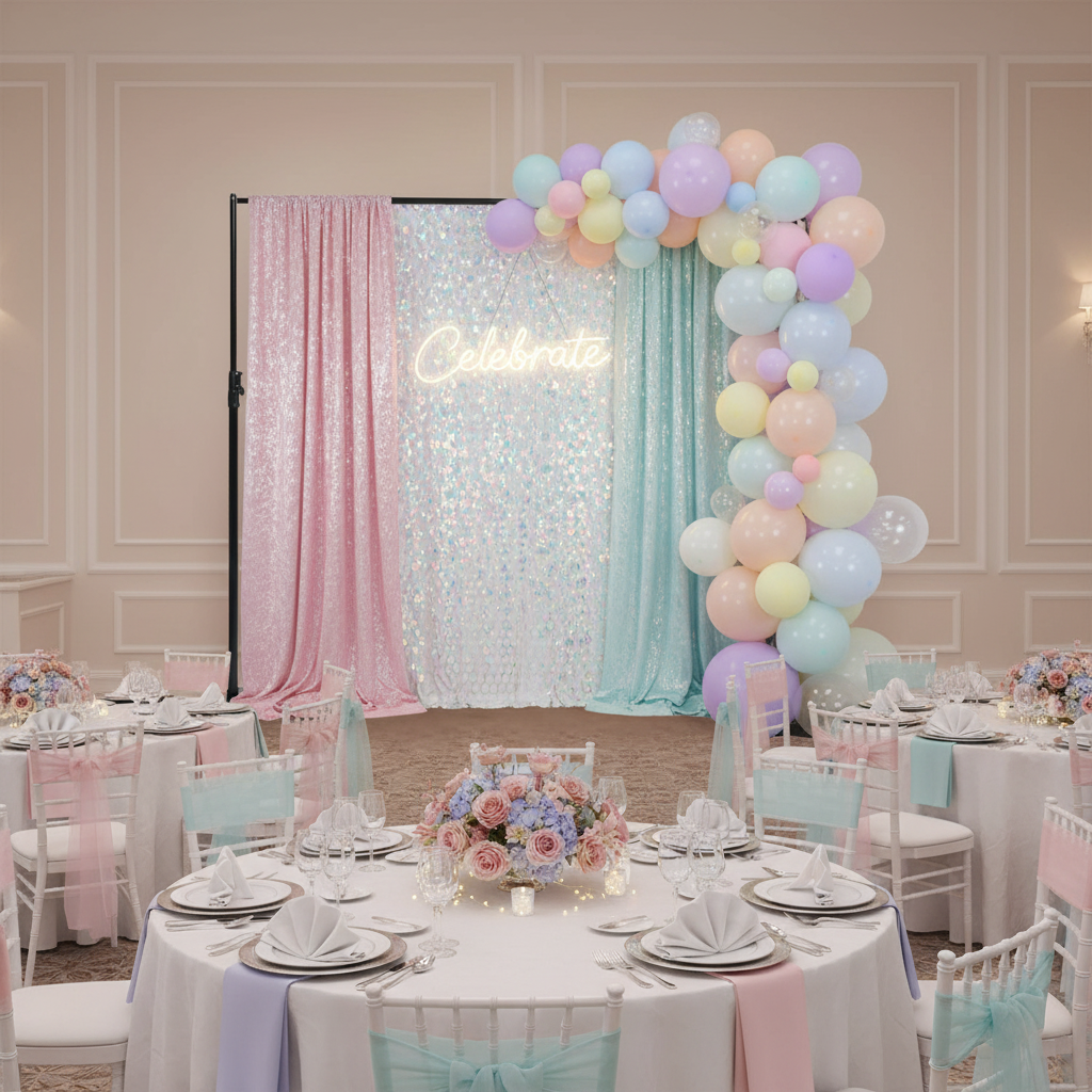 Adjustable Heavy Duty Backdrop Pipe Set Stand Kit 10 ft x 10 ft.