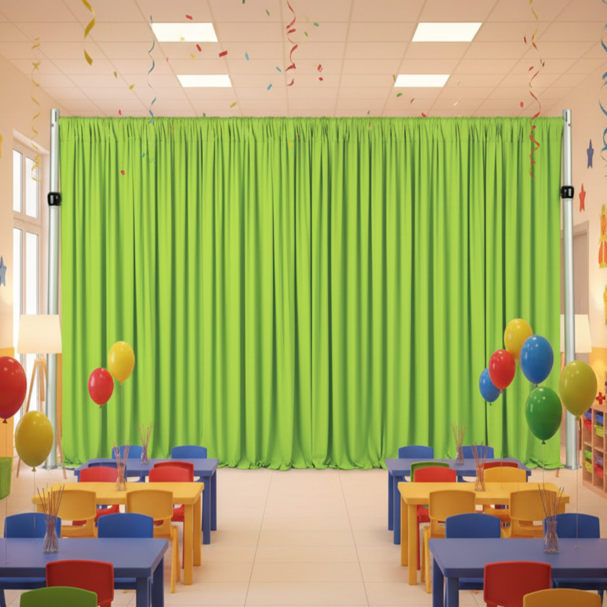 Apple Green 10Ft Spandex Backdrop 