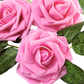 Artificial DIY Foam Rose Stems (50 pcs) - Pink