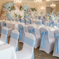 Baby Blue Satin Chair Sash - Indoor Reception