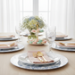 Baby Shower Blue French Toile Acrylic Charger Plate 