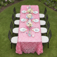 Baby Shower Garden Top View - Black Chairs