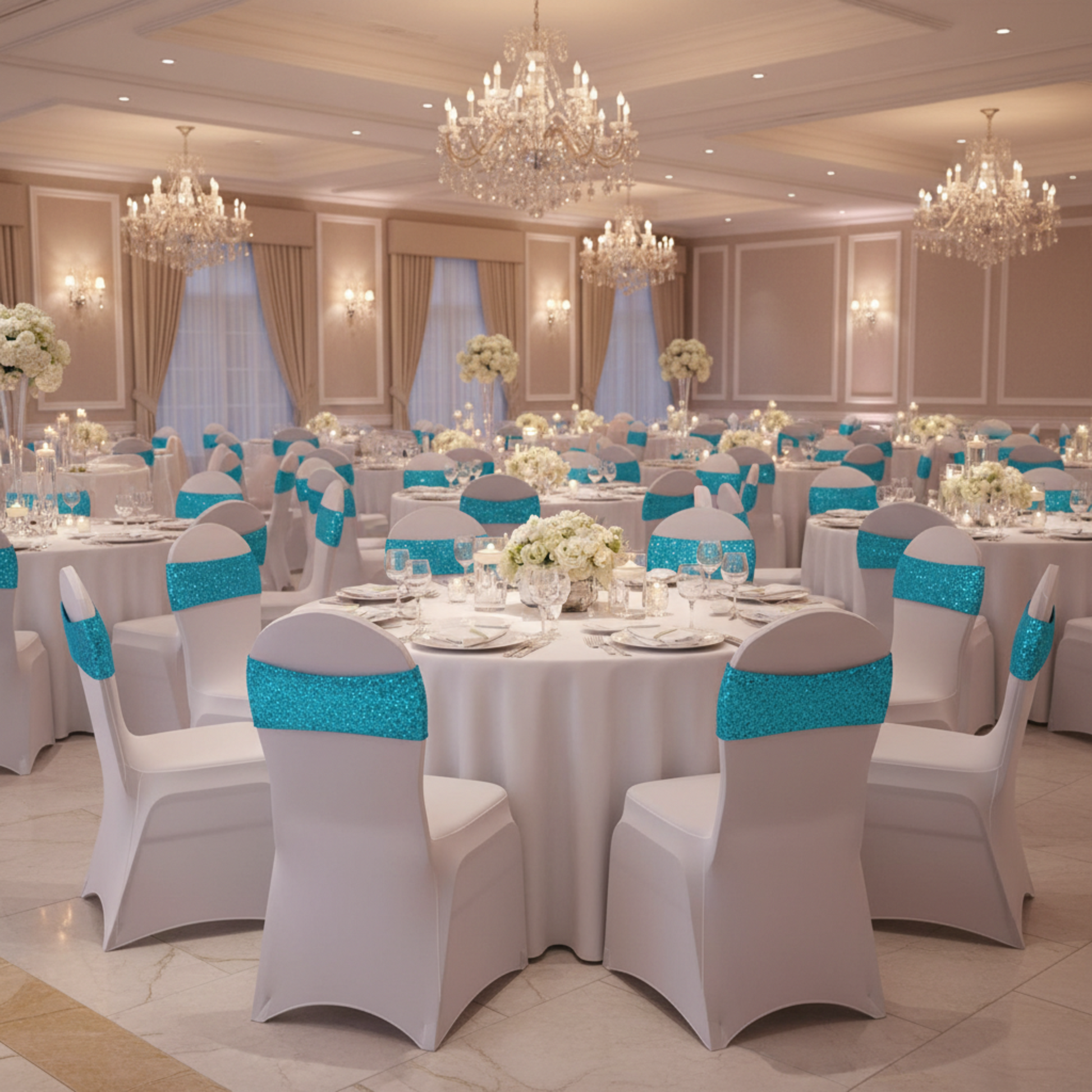 White Chair Covers Ballroom