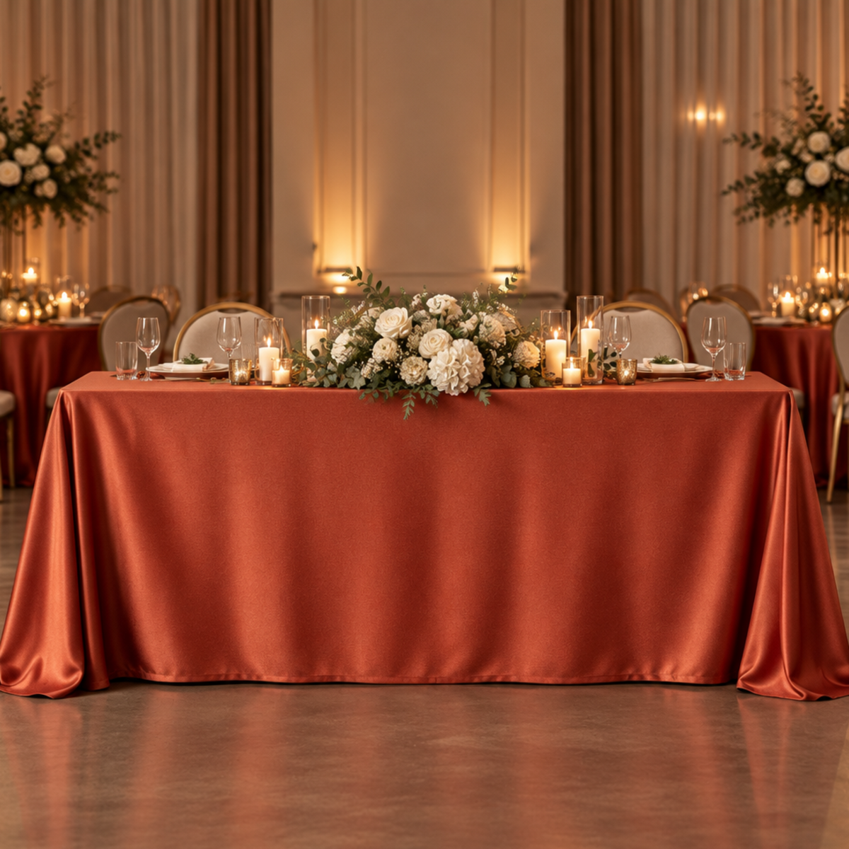 Straight-on banquet view