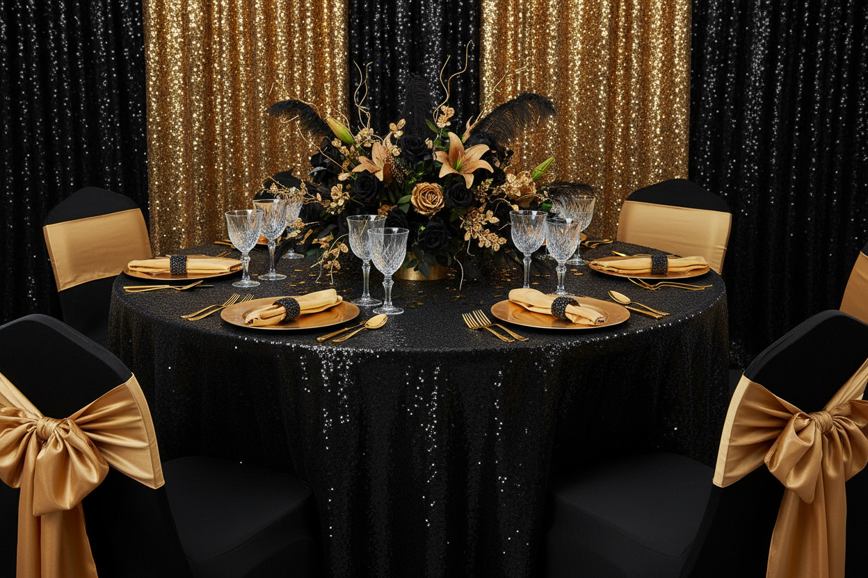 Birthday Black Sequin