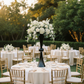 Black Metallic Reversible Riser Flower Centerpiece Vase Outdoor Wedding